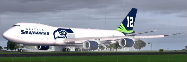 Seattle Seahawks Boeing 747-8F - Travel Codex